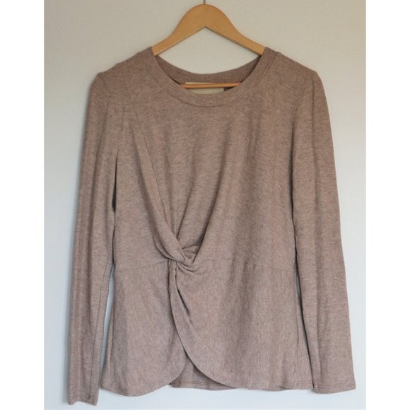 Heathered Oatmeal Twist Sweater - Picture 1 of 6